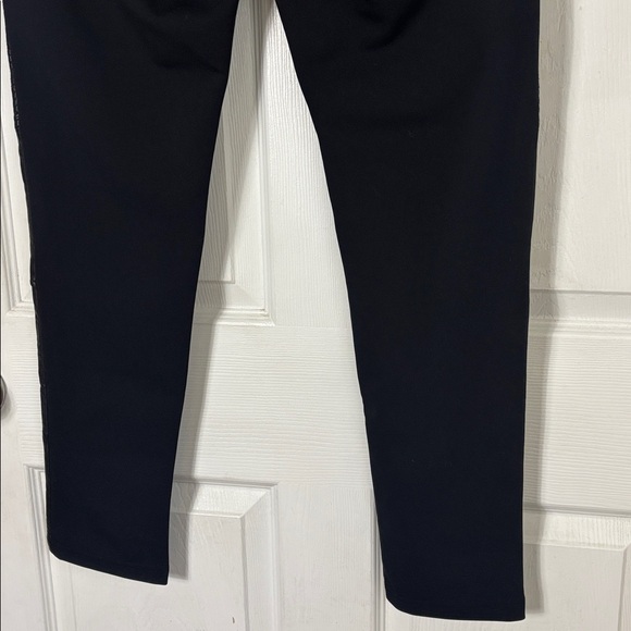 NEW NWT Cache Black Genuine Leather Moto Style Stretch Pants Size 14 Biker Chic - Picture 13 of 15